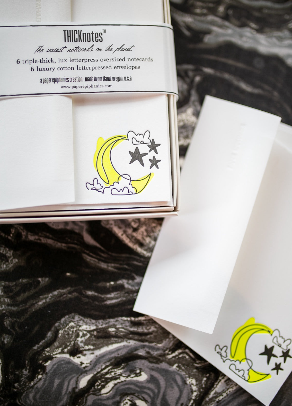 Moon + Stars Notecard Set - THICKnotes™