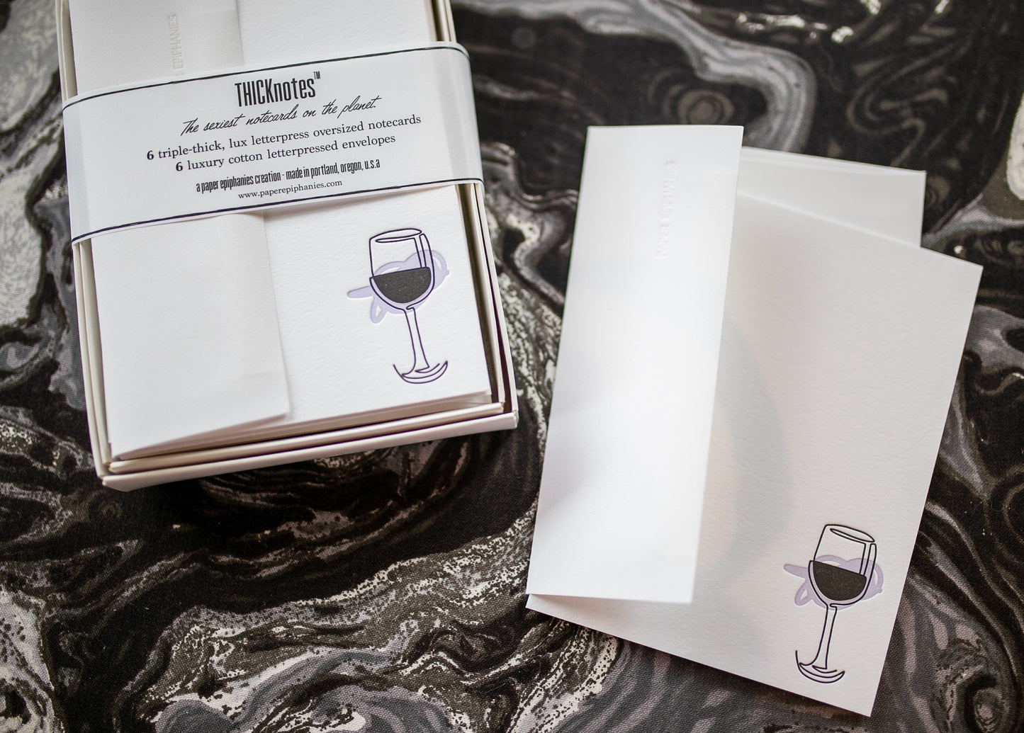 Wine Illustration Notecard Set - THICKnotes™