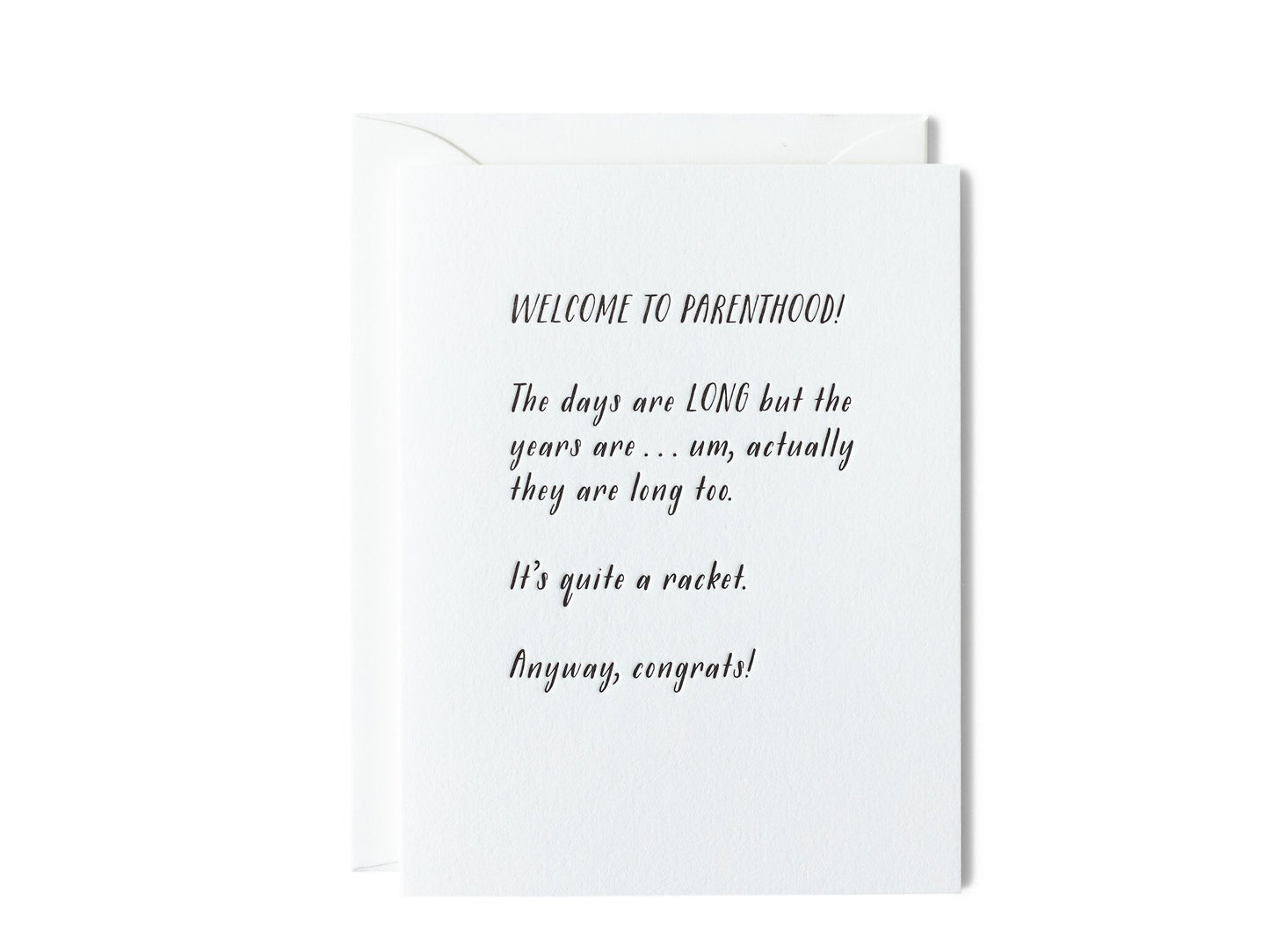 Quite A Racket Baby Card