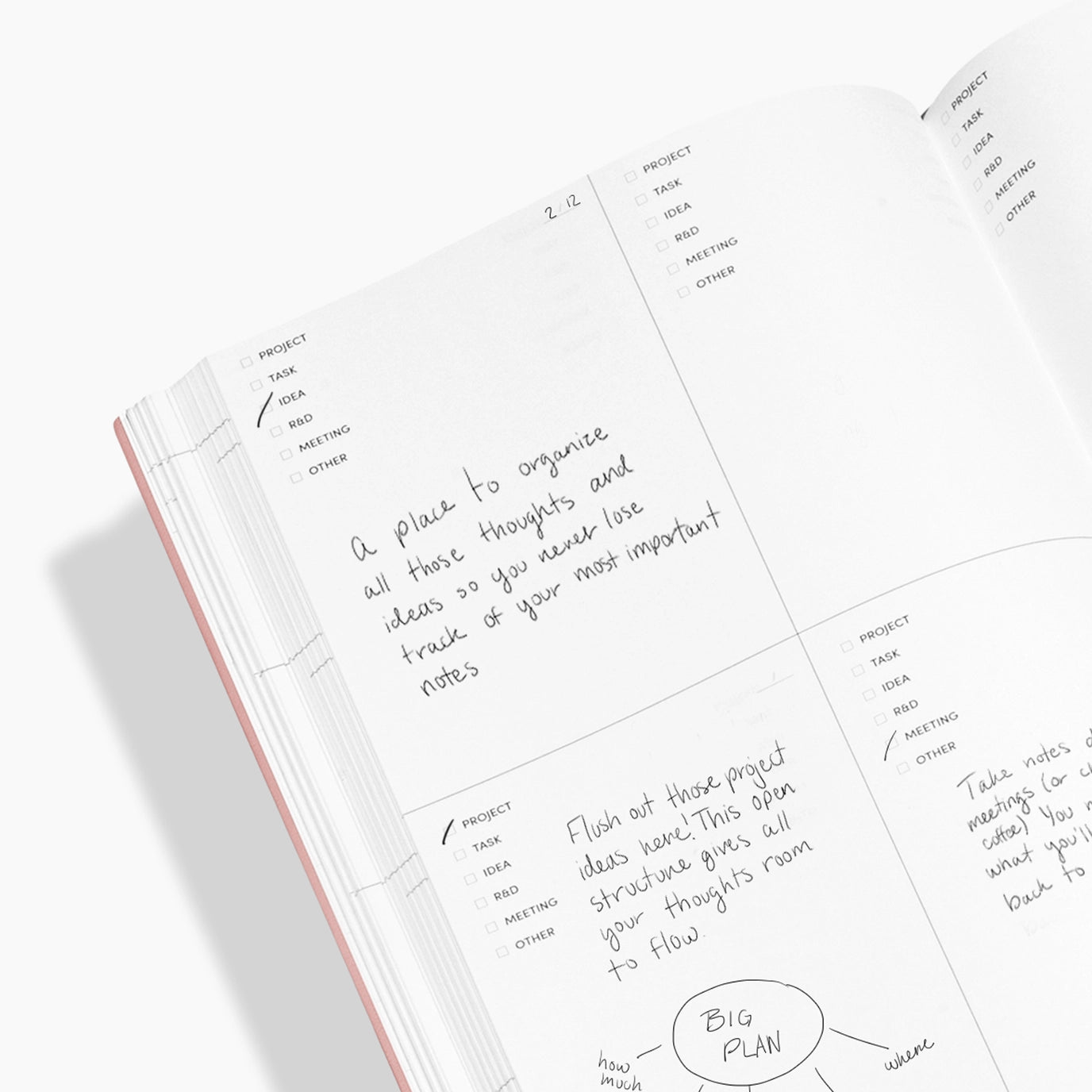 Project Planner in Light Blue