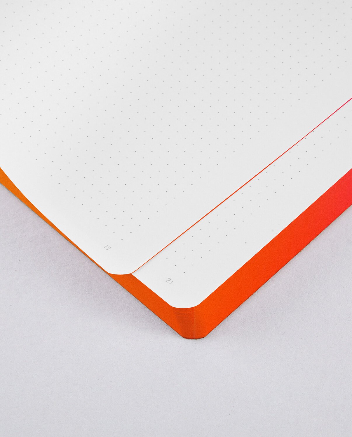 Neon Orange & Pink Color Clash Ombre Notebook