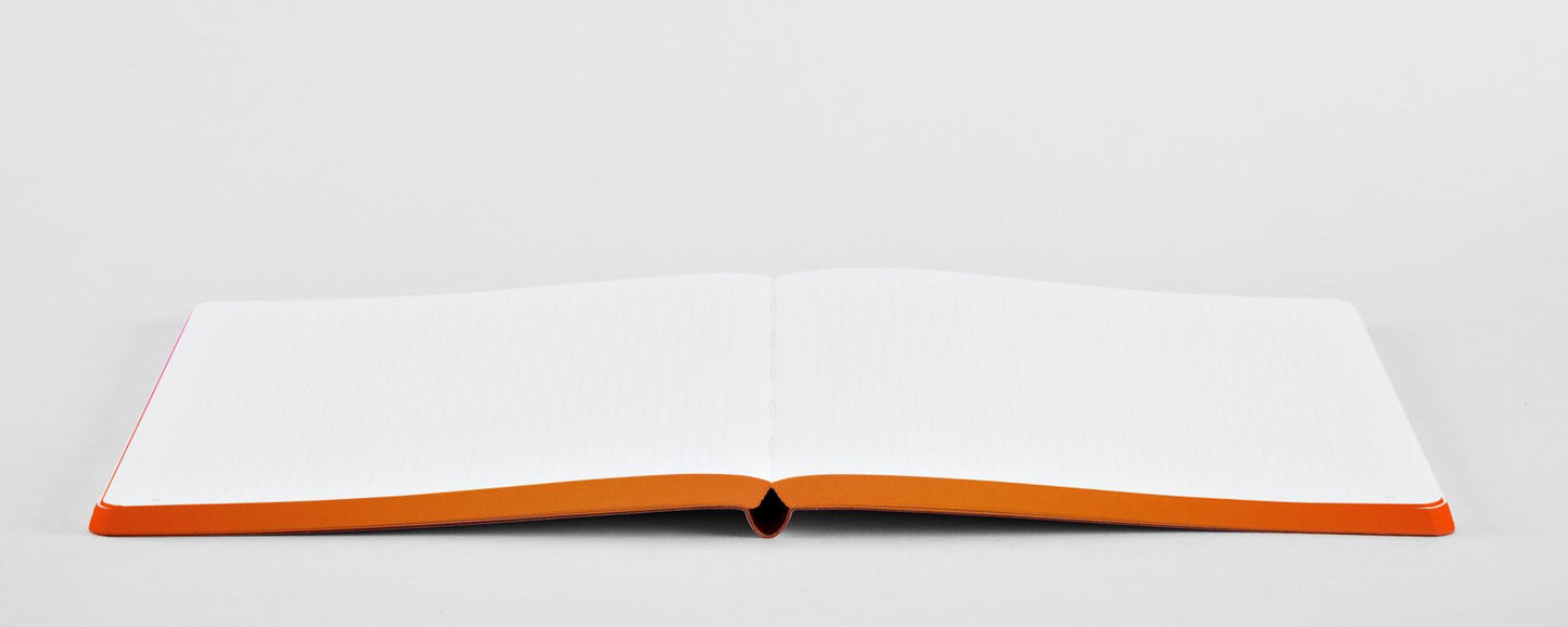 Neon Orange & Pink Color Clash Ombre Notebook