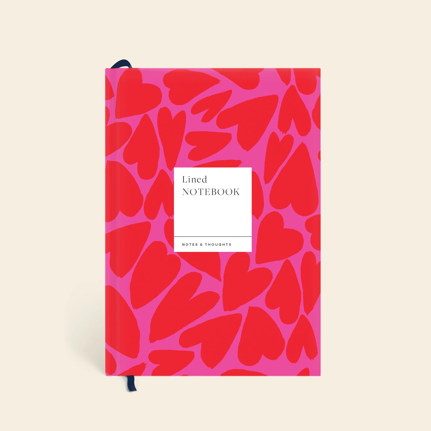 Full of Heart Lined Notebook - Pink & Red