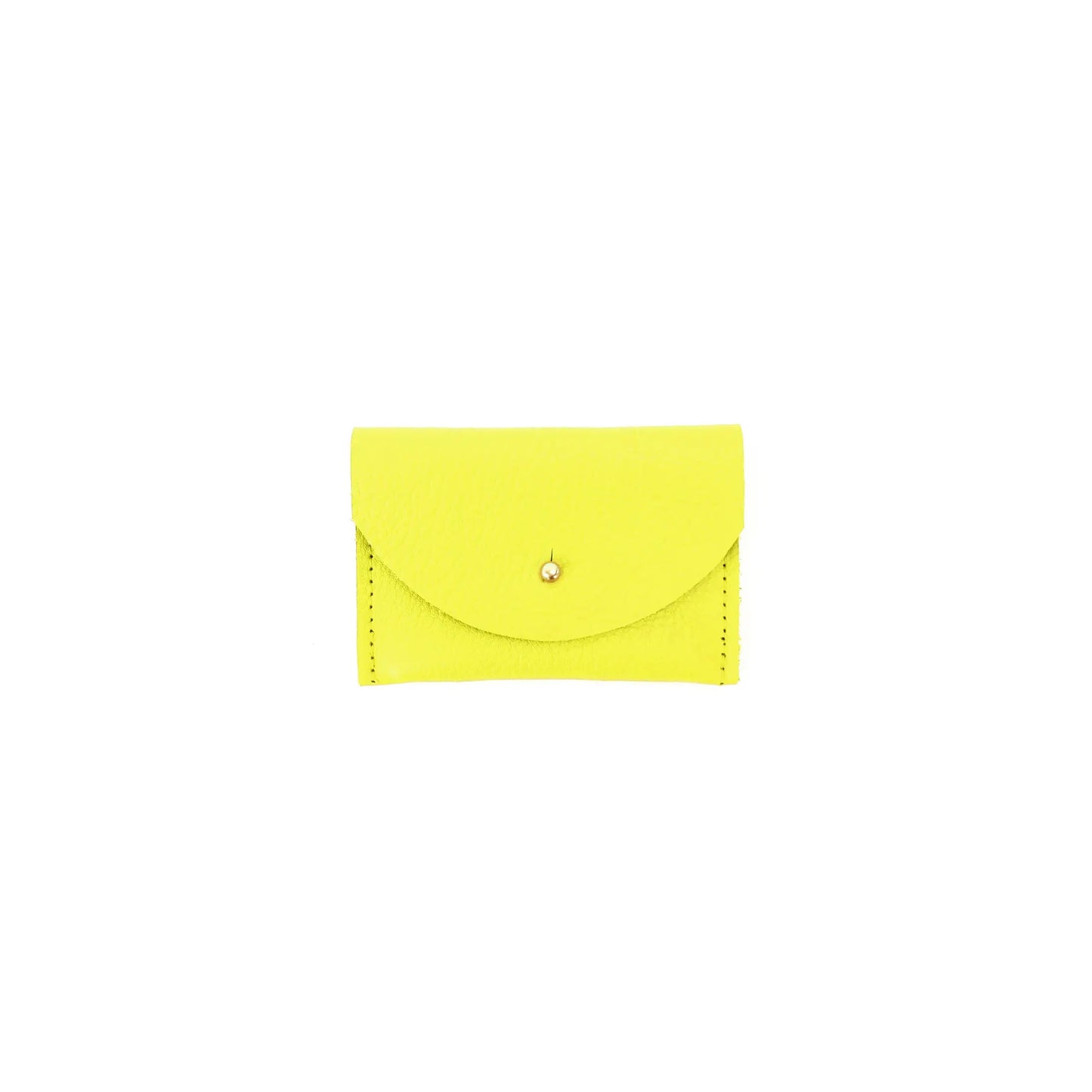 Chartreuse Leather Cardholder