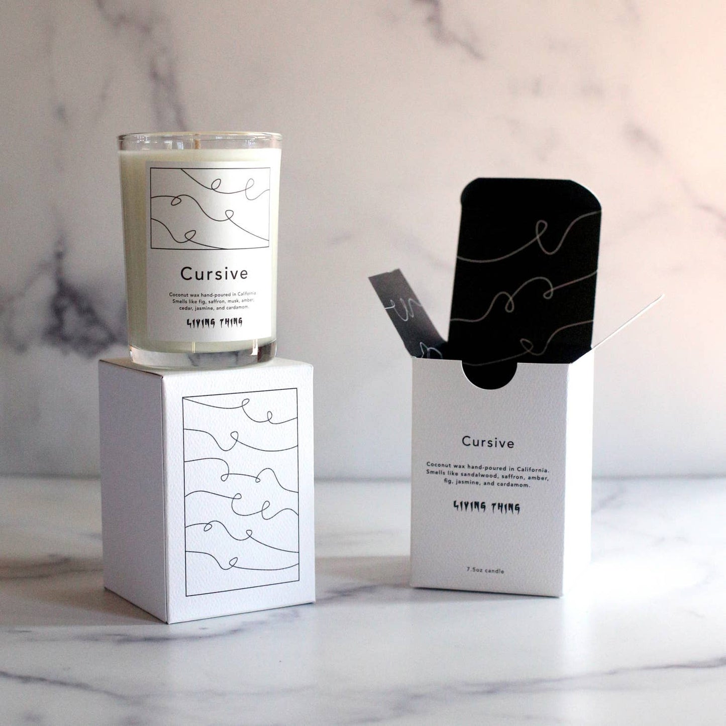 Cursive: Sandalwood, Cedar + Cardamom Candle