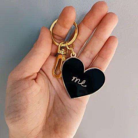 Enamel Heart Keychain