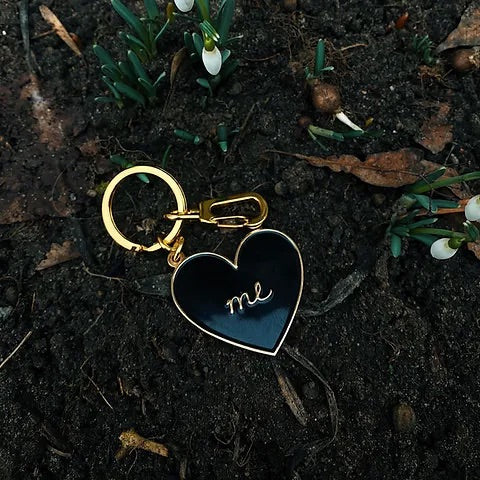 Enamel Heart Keychain