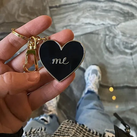 Enamel Heart Keychain
