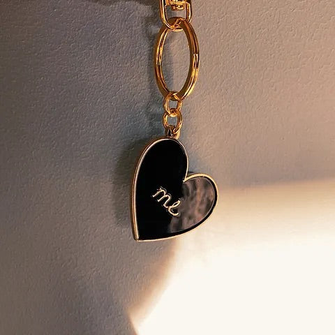 Enamel Heart Keychain