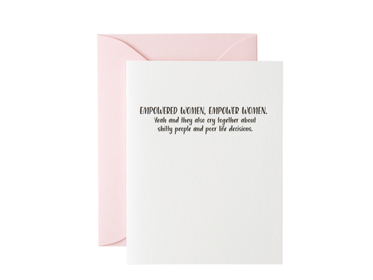 Empowered Women Cry Card