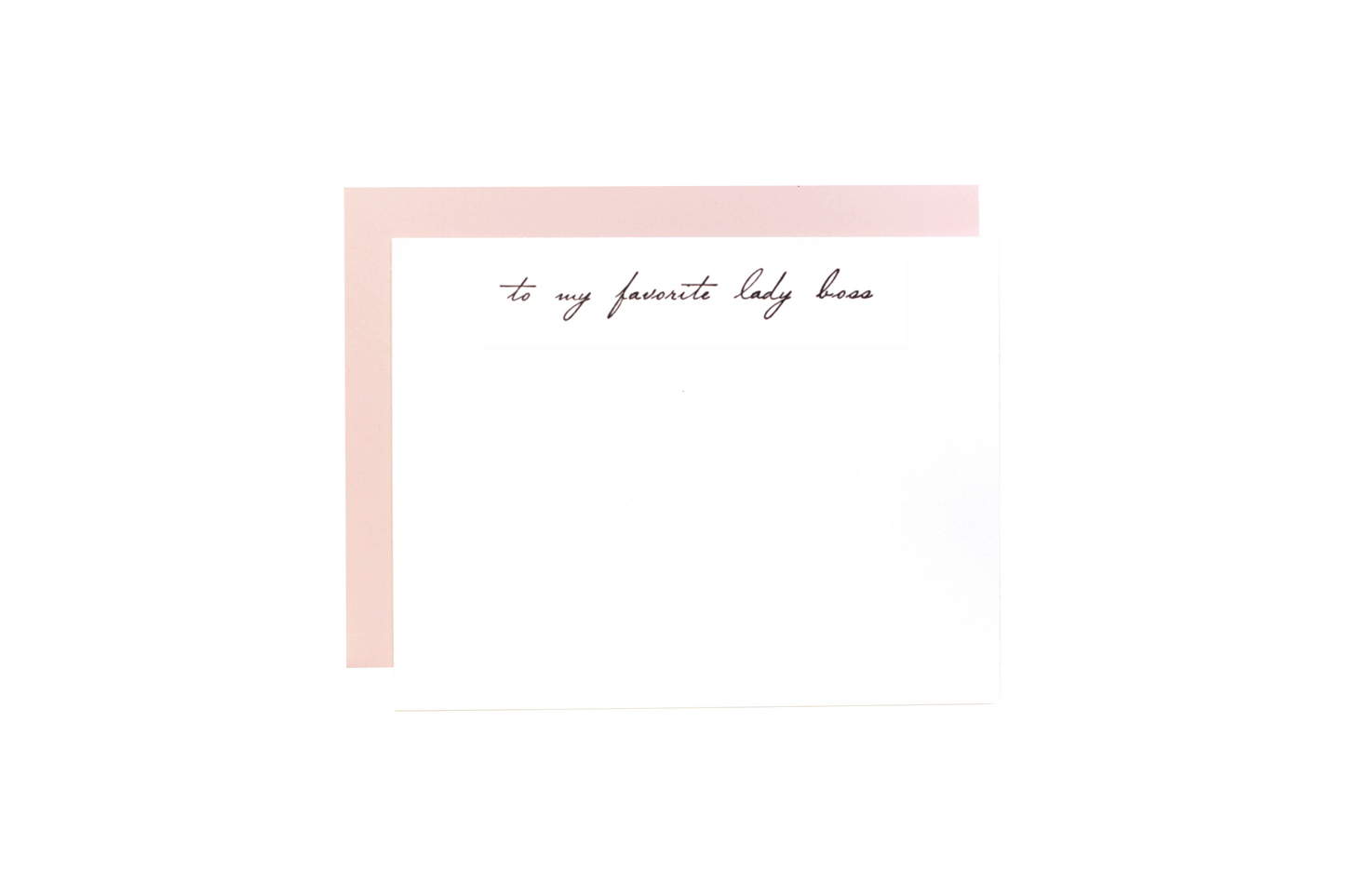 Letterpress Notecard Set: to my Favorite Lady Boss