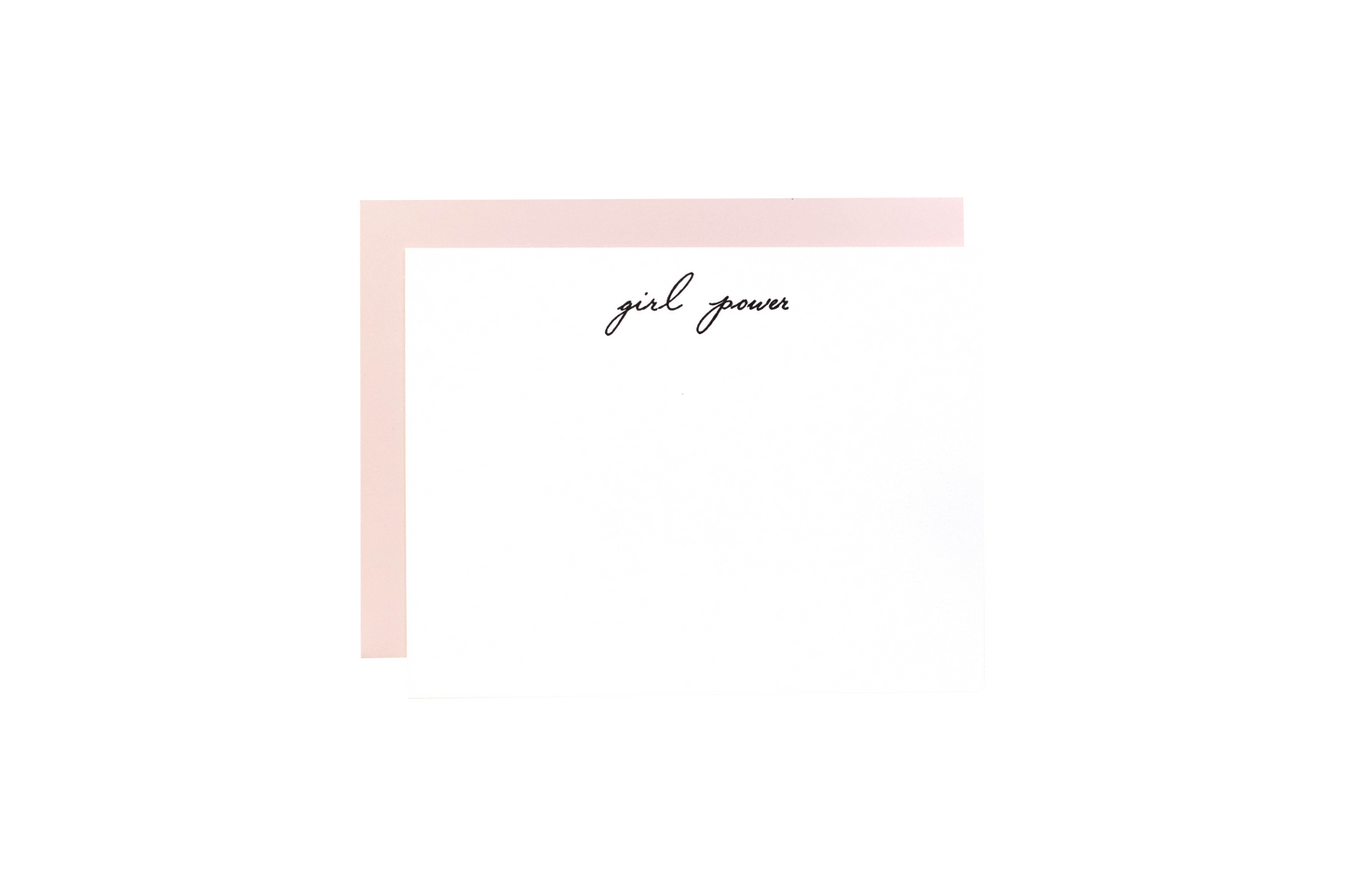 Letterpress Notecard Set: Girl Power