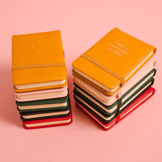 Small Fucking Plans Jotter - Multiple Colors