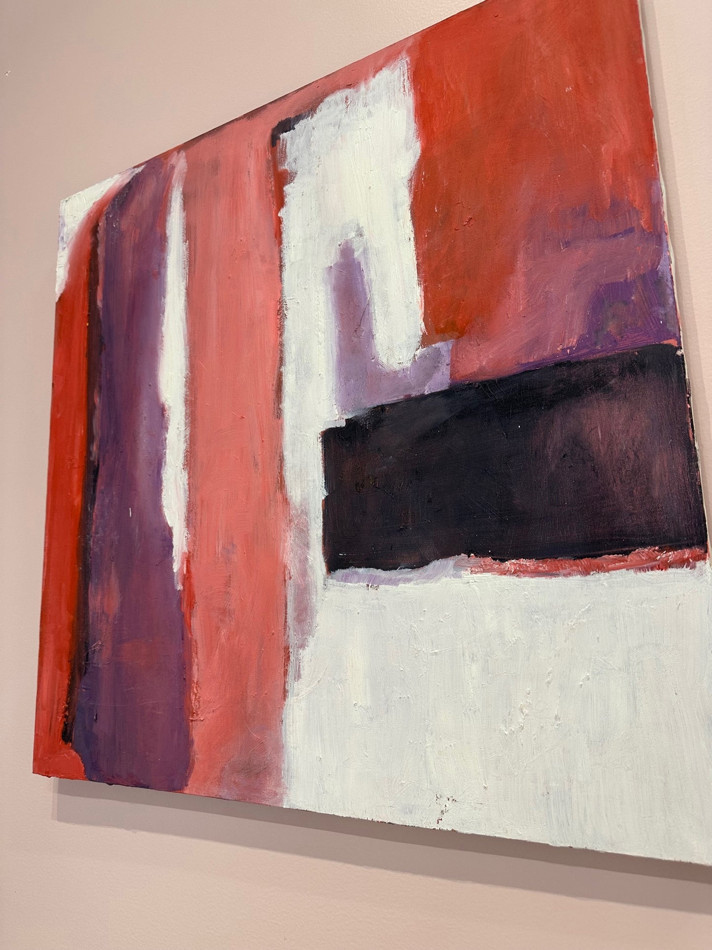 Vintage - Pink Colorblock - Original Painting