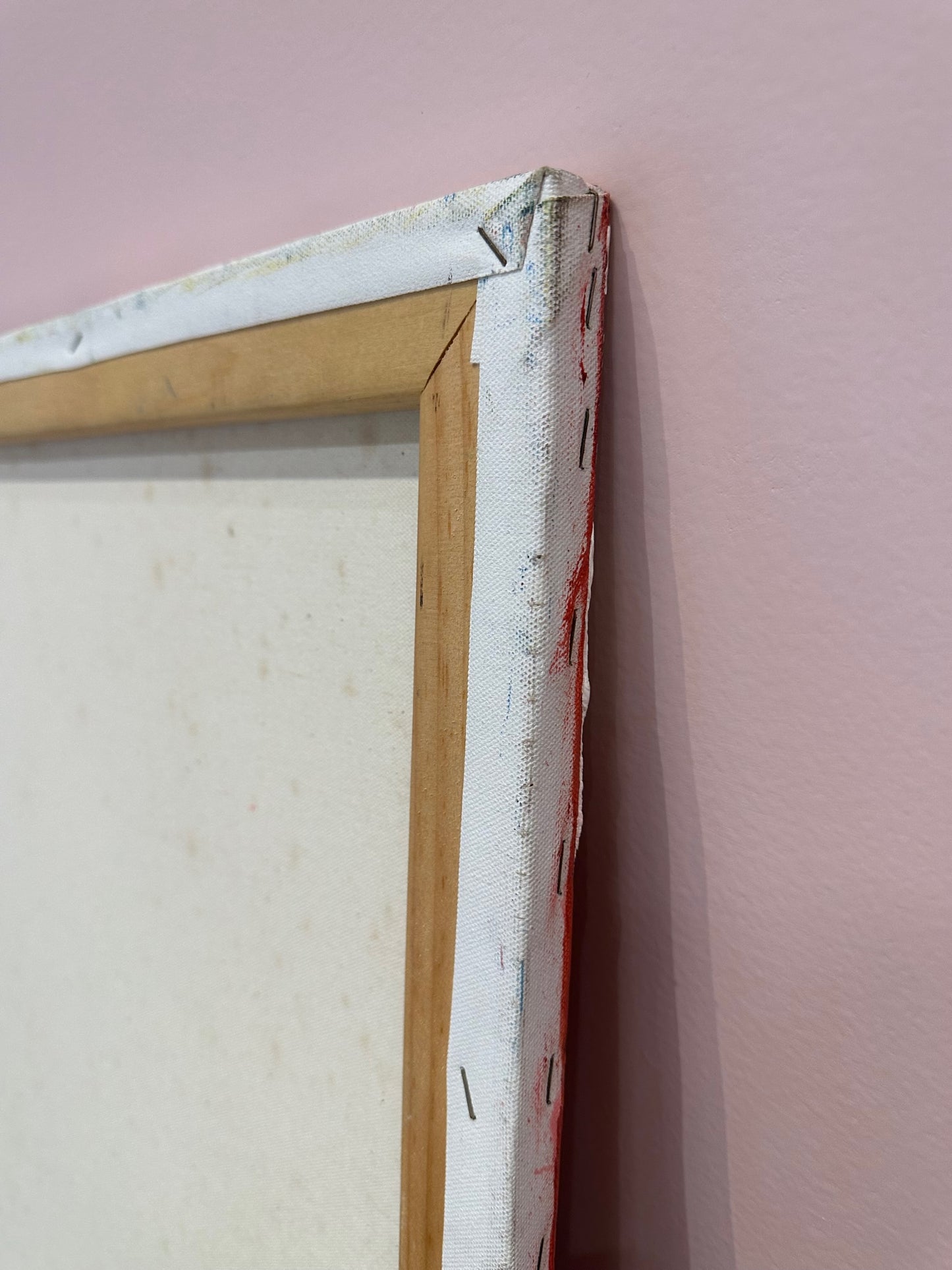 Vintage - Pink Colorblock - Original Painting