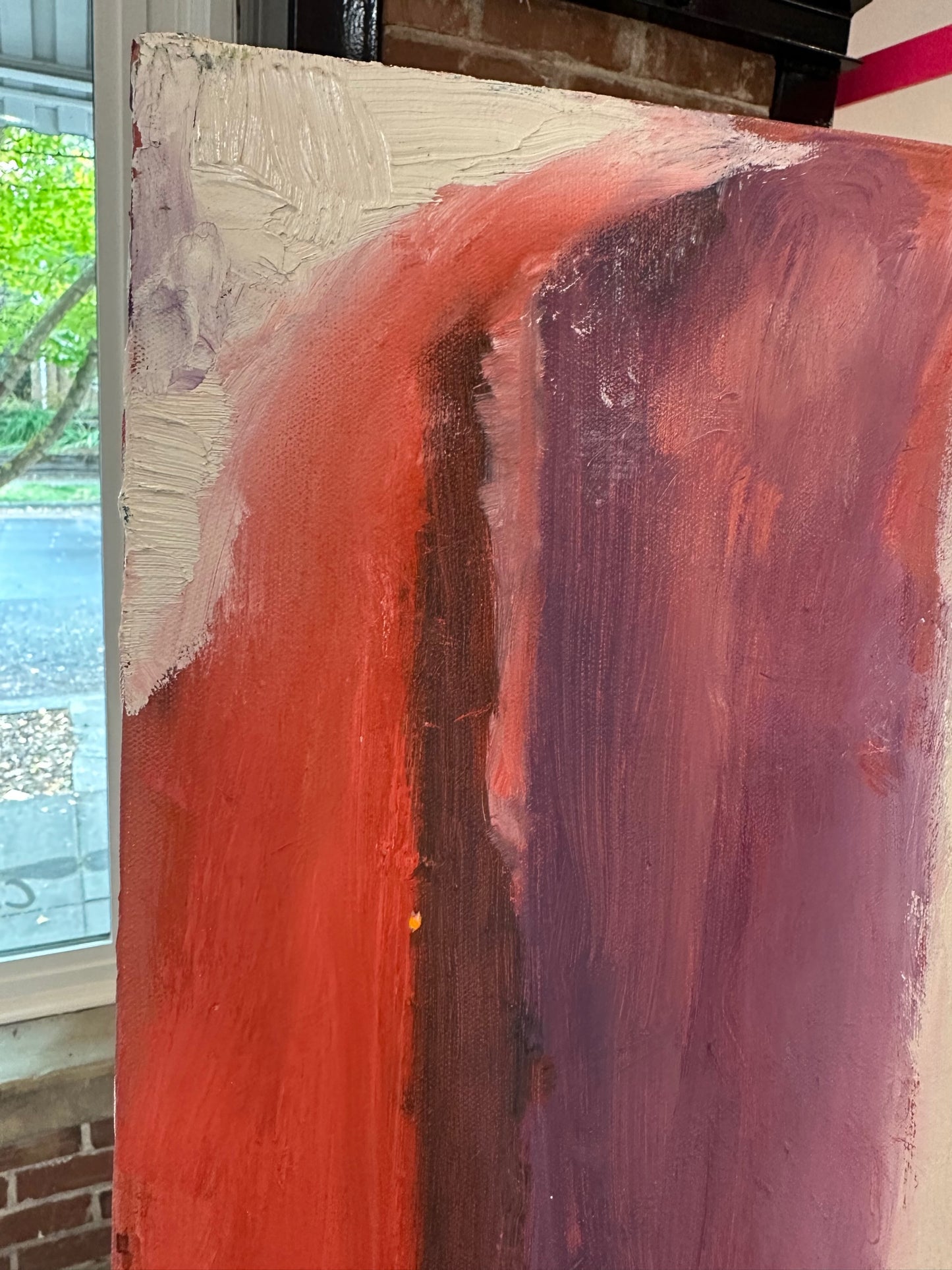 Vintage - Pink Colorblock - Original Painting