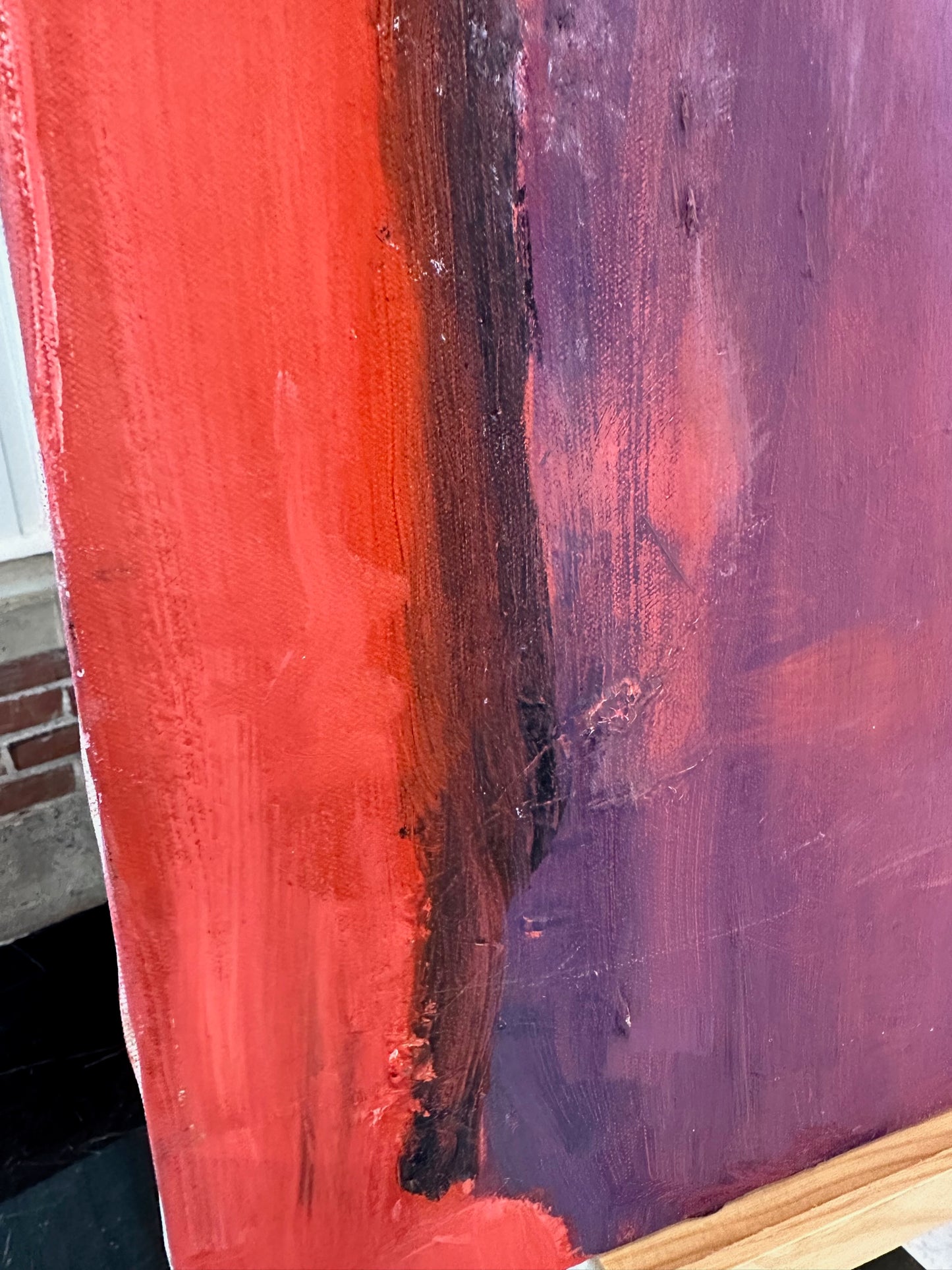 Vintage - Pink Colorblock - Original Painting