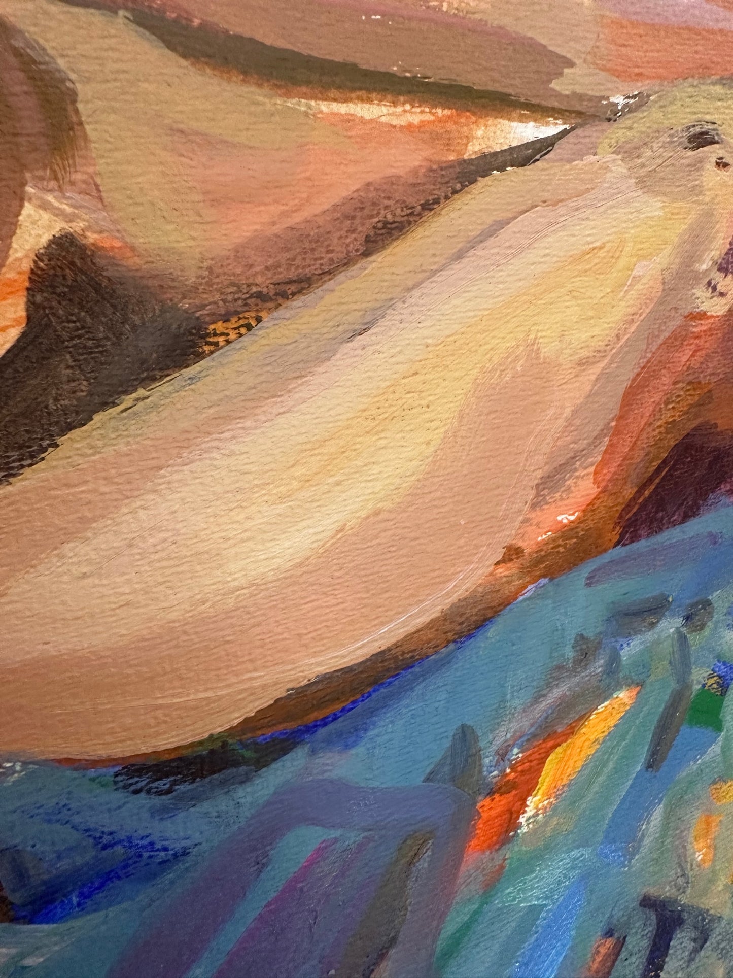 Vintage - Woman Lounging - Original Painting
