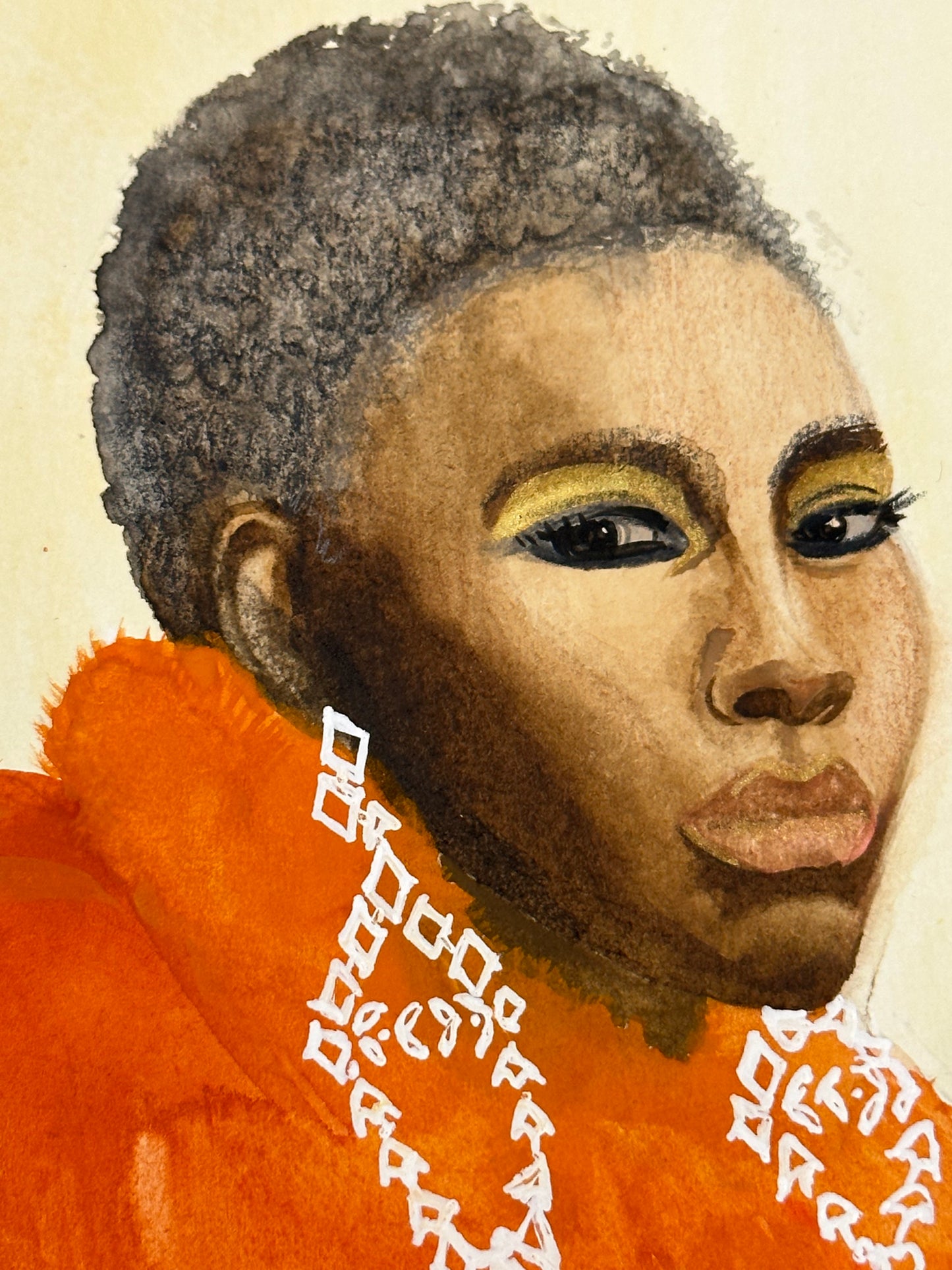 Portrait Study in Gouache - Original Artwork