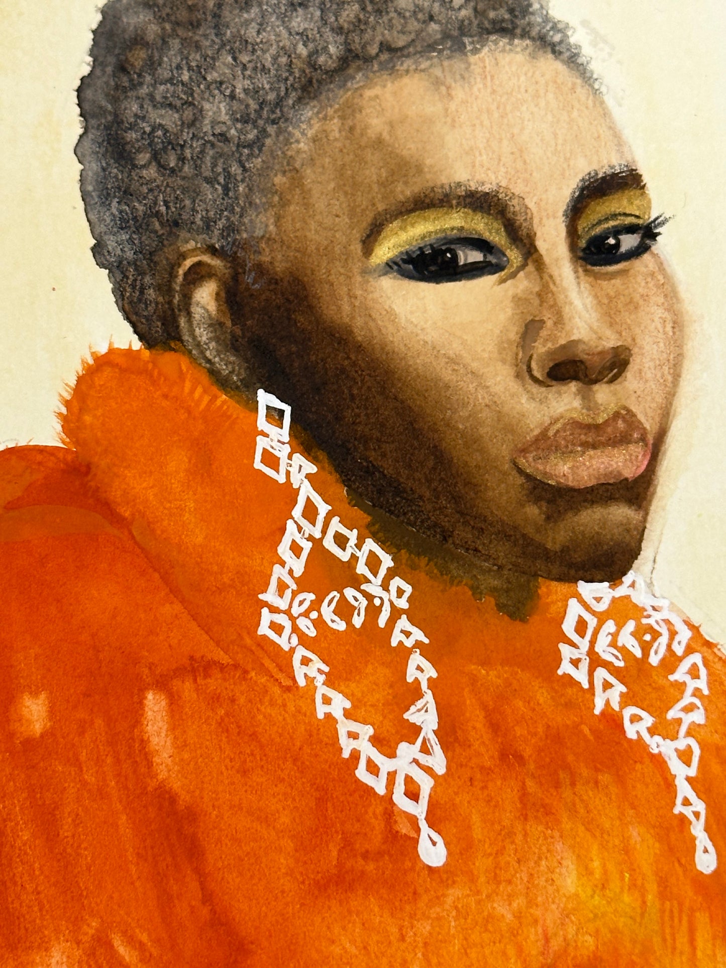 Portrait Study in Gouache - Original Artwork