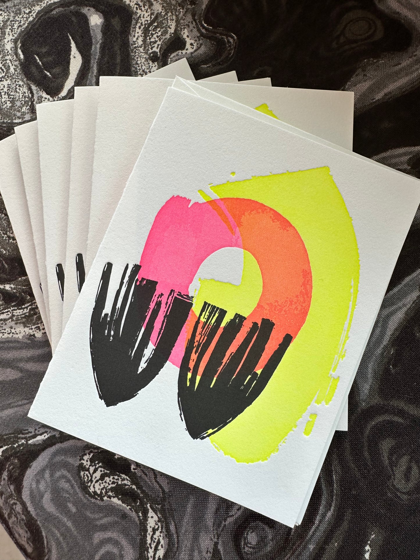 Neon Flame Card Set - All Shapes & Sizes Collaboration