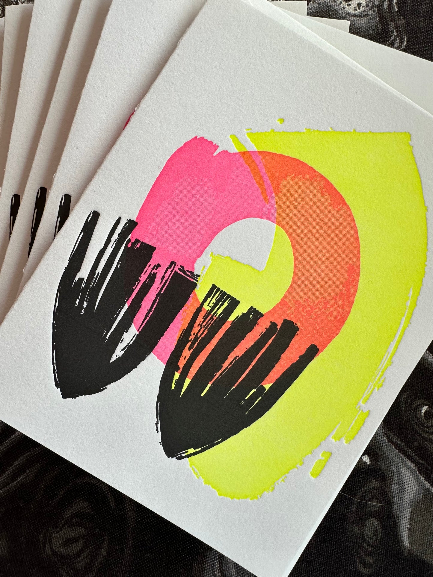 Neon Flame Card Set - All Shapes & Sizes Collaboration