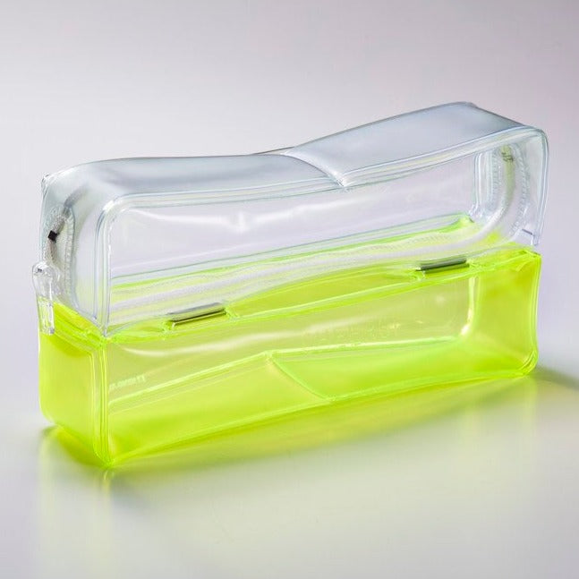 Neon Yellow Twin Pen Case