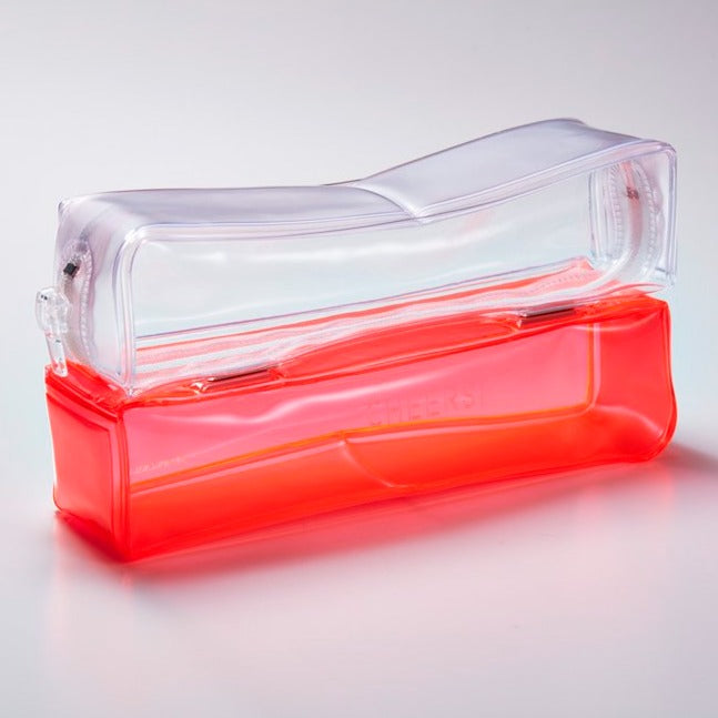 Neon Red Twin Pen Case