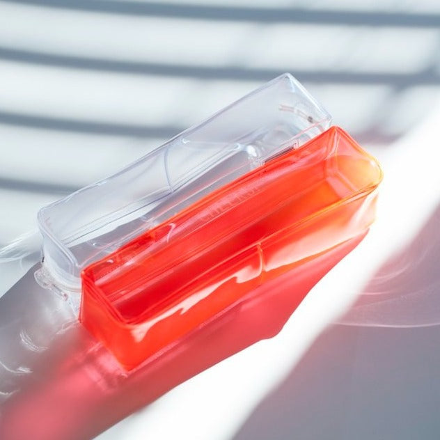 Neon Red Twin Pen Case