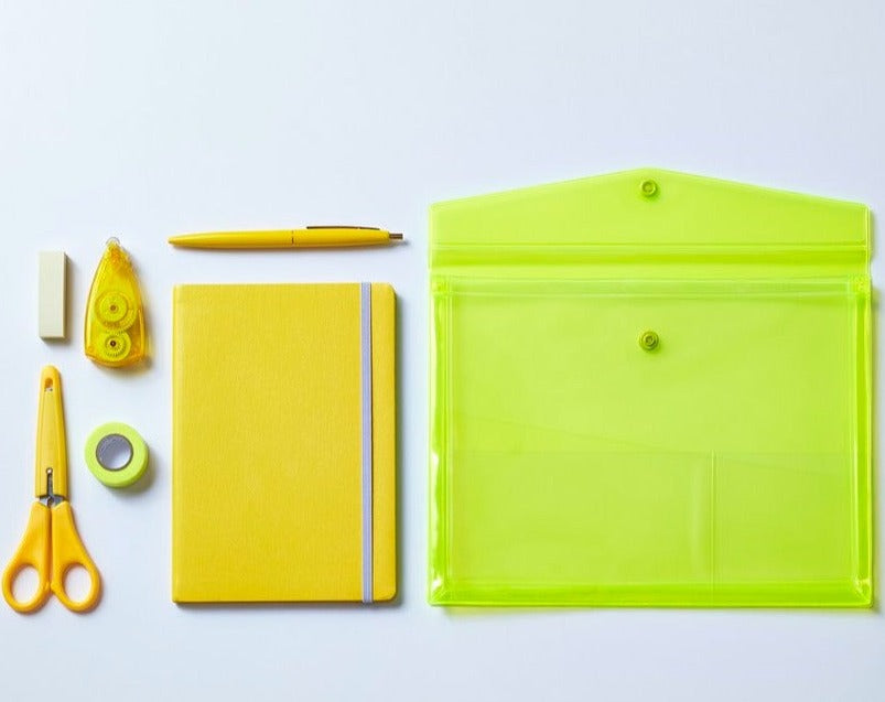 Medium Neon Yellow Pouch