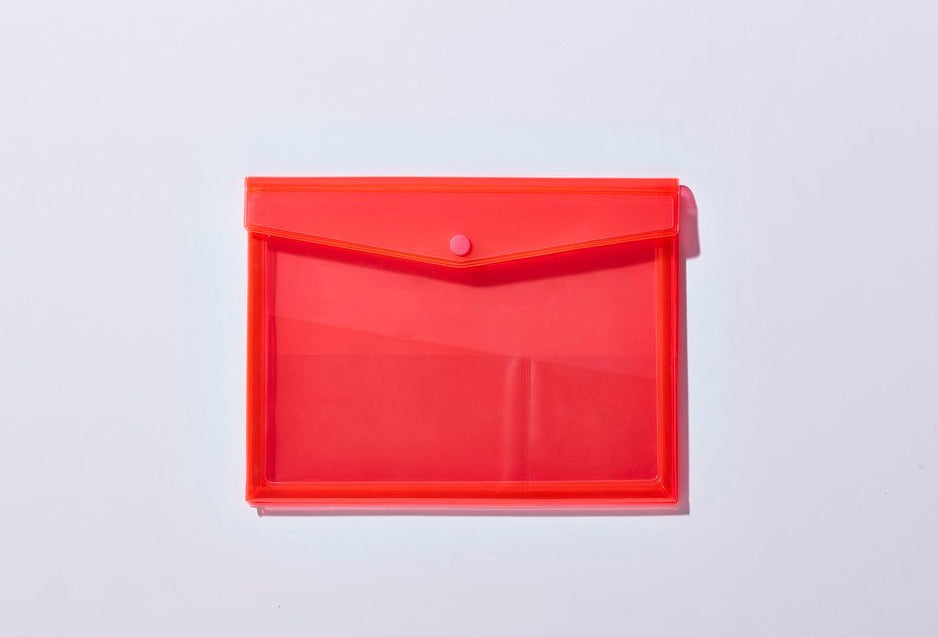 Medium Neon Red Pouch