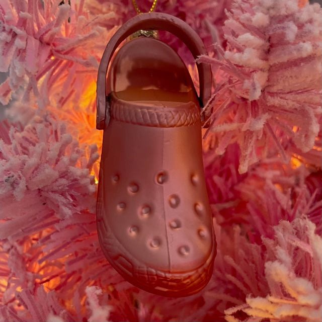 Pink Clog Ornament