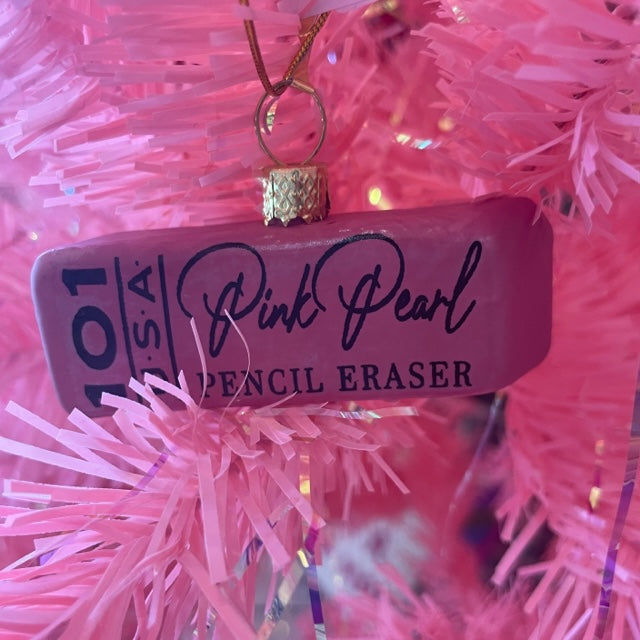 Pink Eraser Ornament