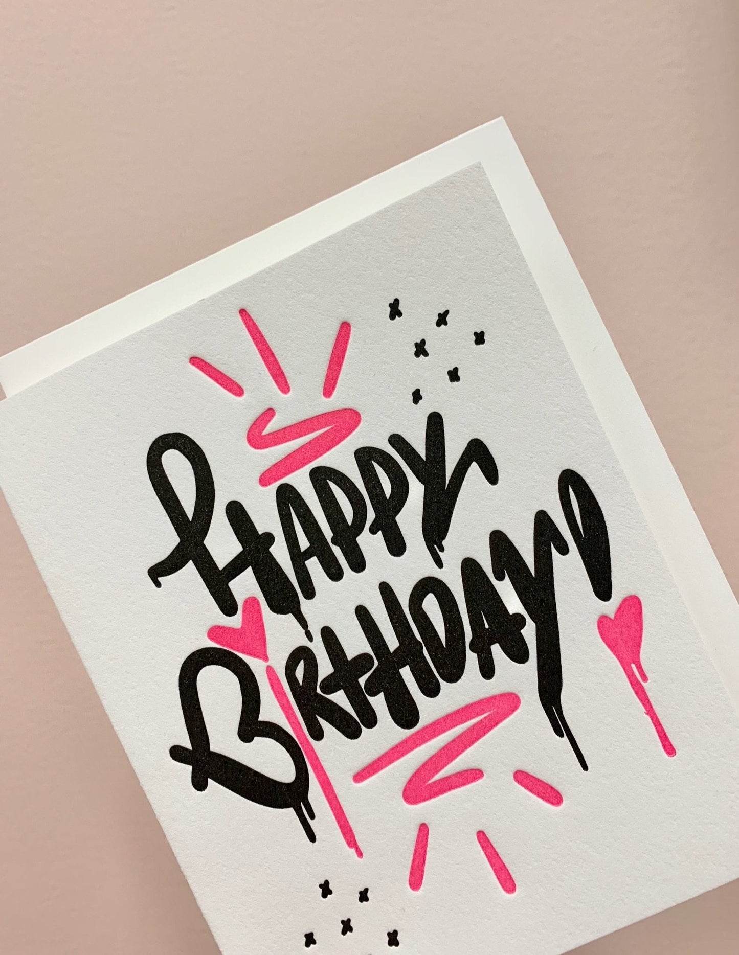 Heart B Birthday Card