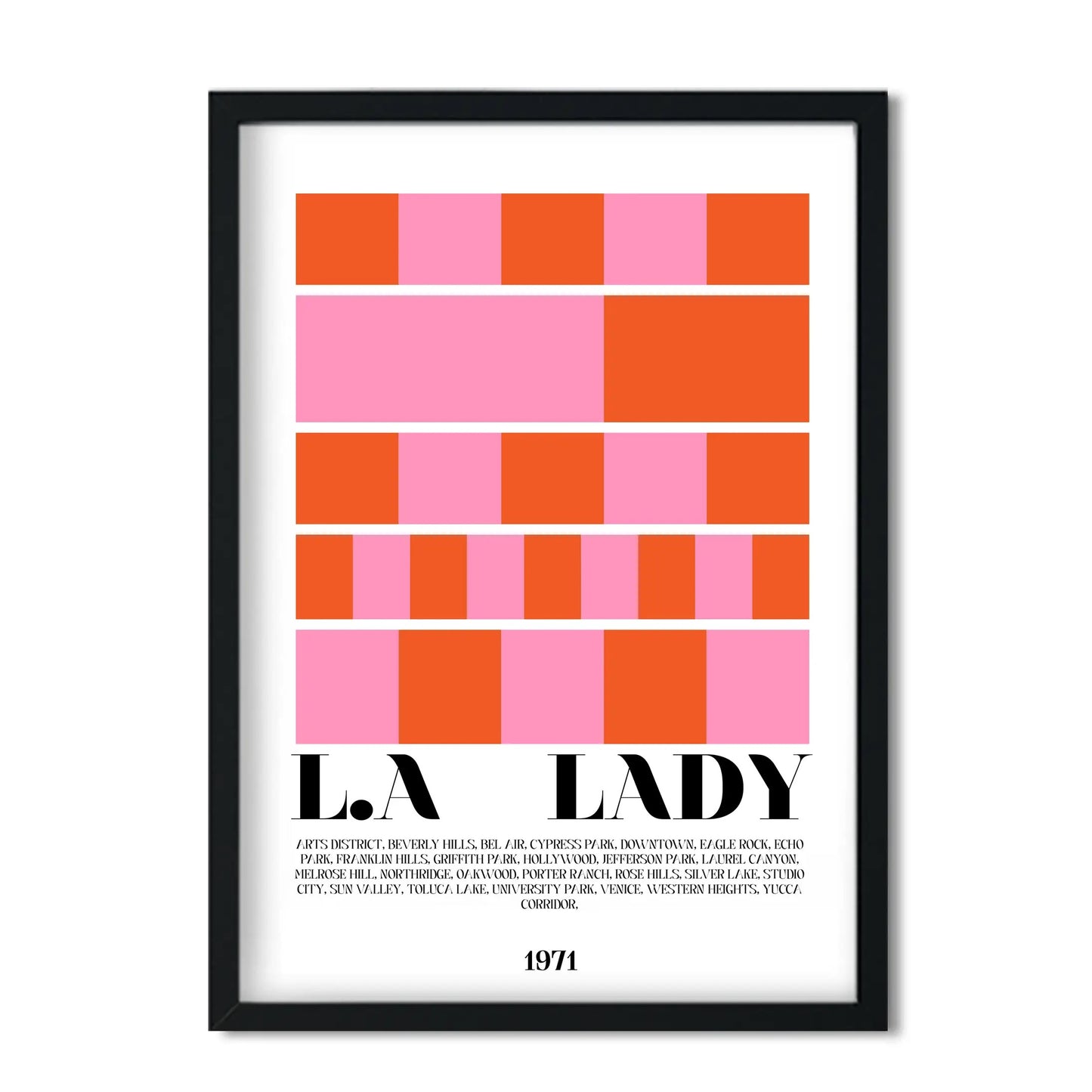 LA lady Giclée retro Art Print