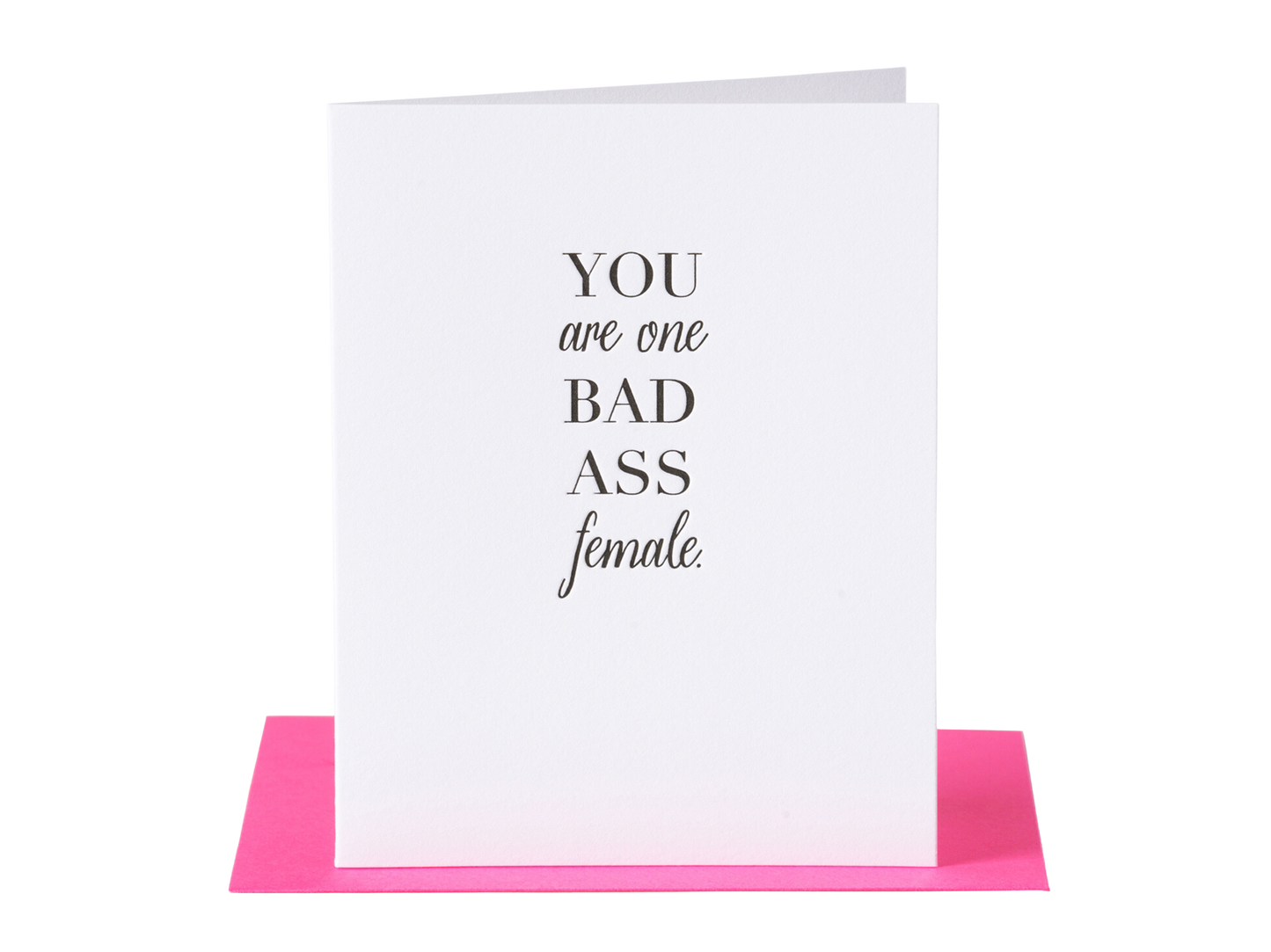 Badass Female Card