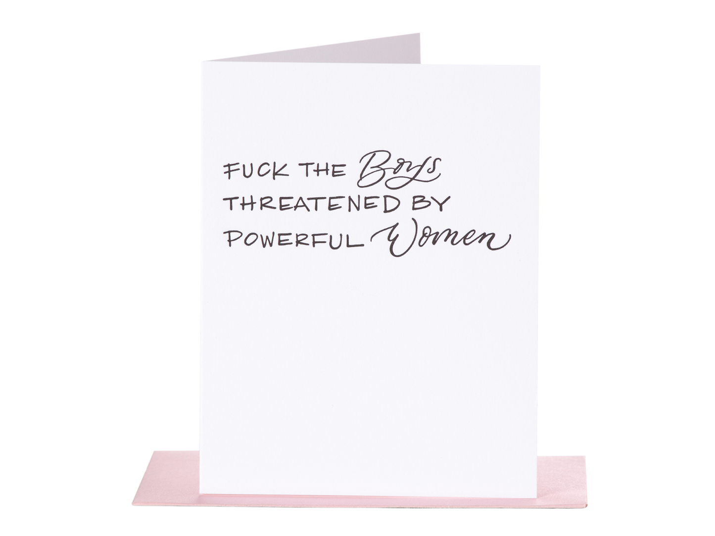 Fuck the Boys Card