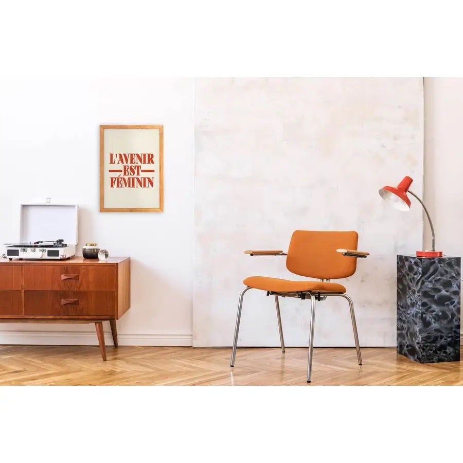 L'avenir Est Feminin Retro Giclée Art Print