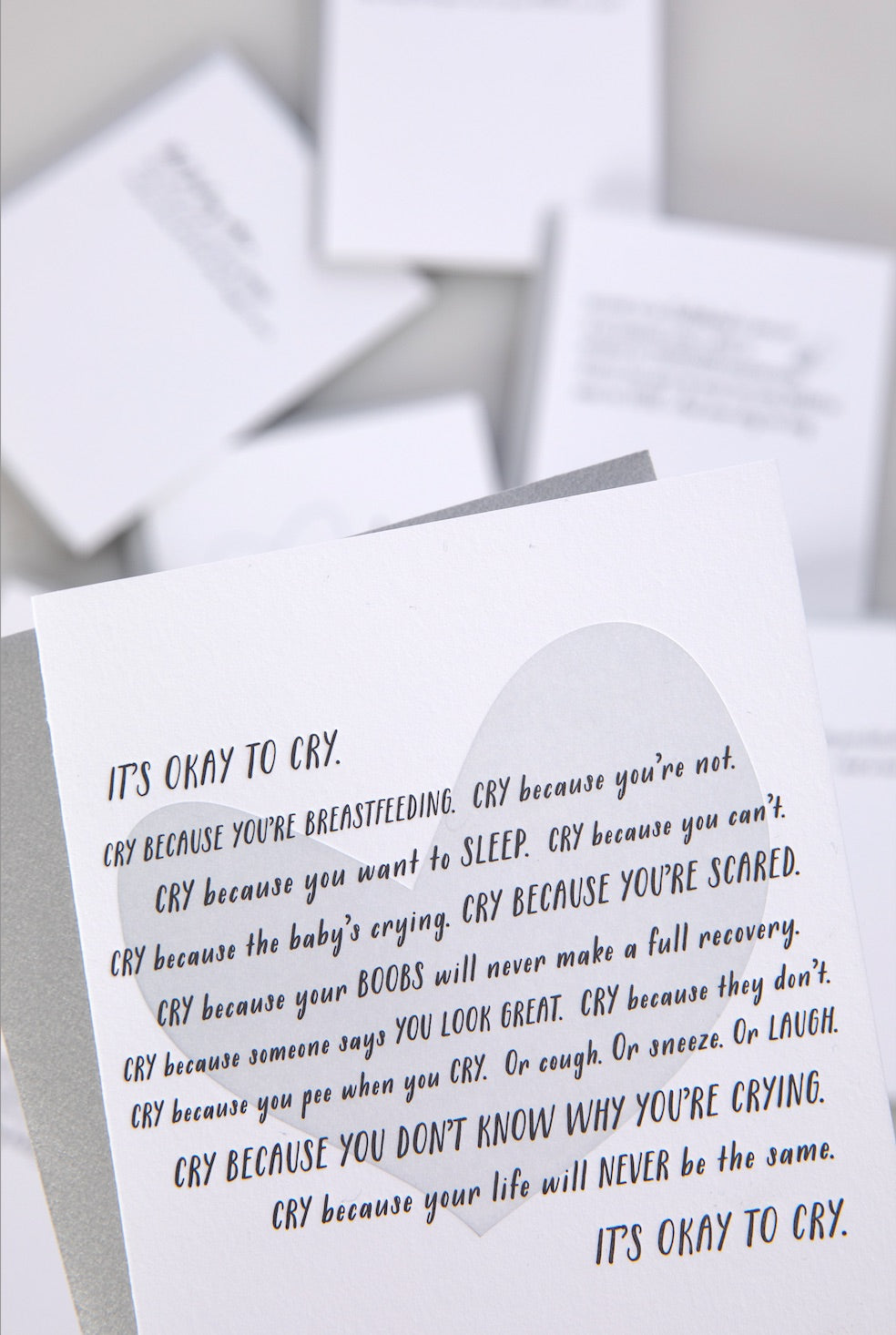 It's Okay to Cry Card - 4th Trimester Collection
