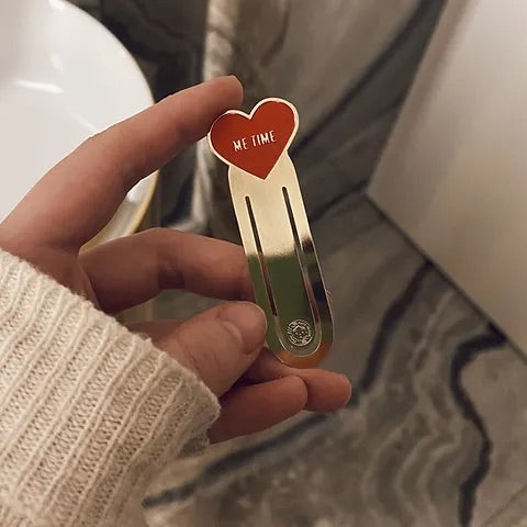 Me Time Enamel Bookmark