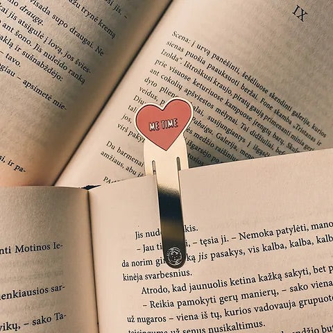Me Time Enamel Bookmark