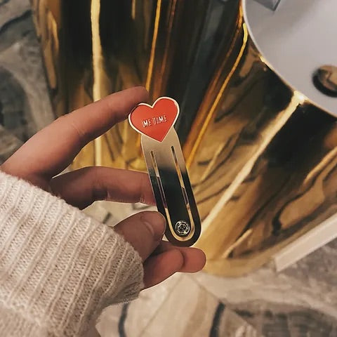 Me Time Enamel Bookmark