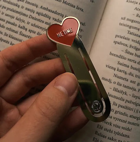 Me Time Enamel Bookmark