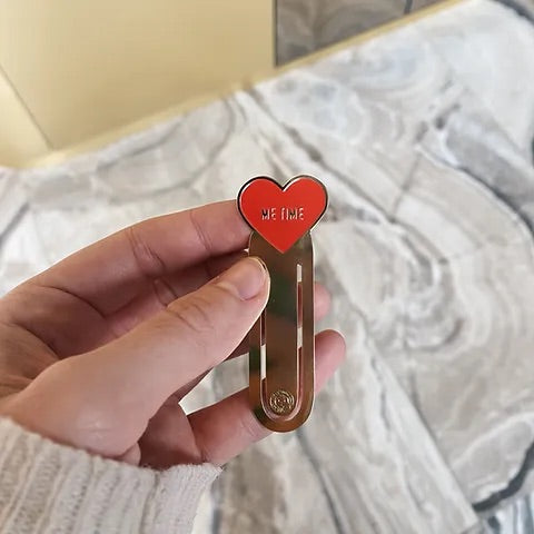 Me Time Enamel Bookmark