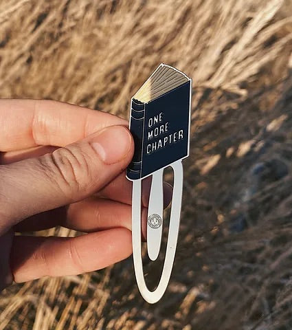 One More Chapter Enamel Bookmark