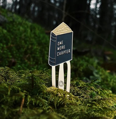 One More Chapter Enamel Bookmark