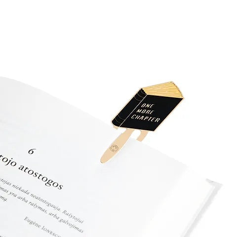 One More Chapter Enamel Bookmark