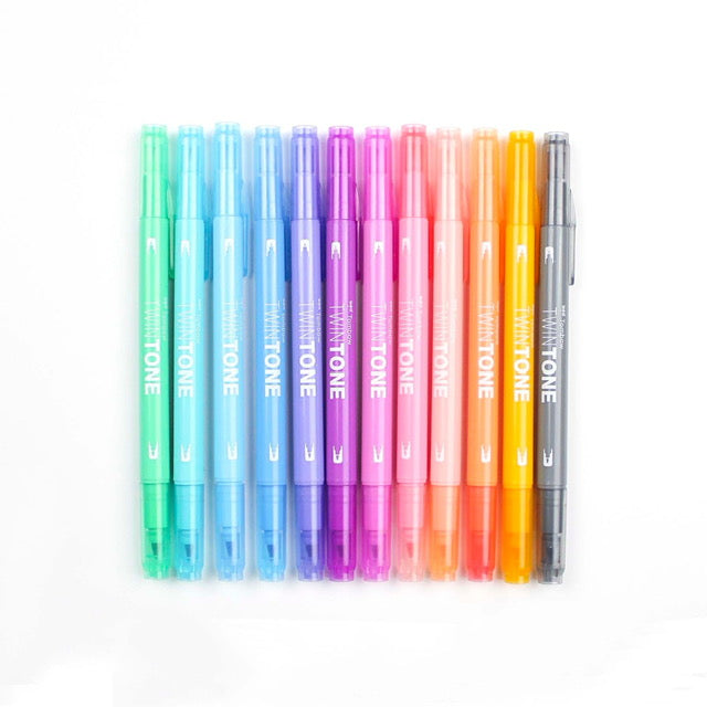 TwinTone Marker Set: Pastel - 12-Pack