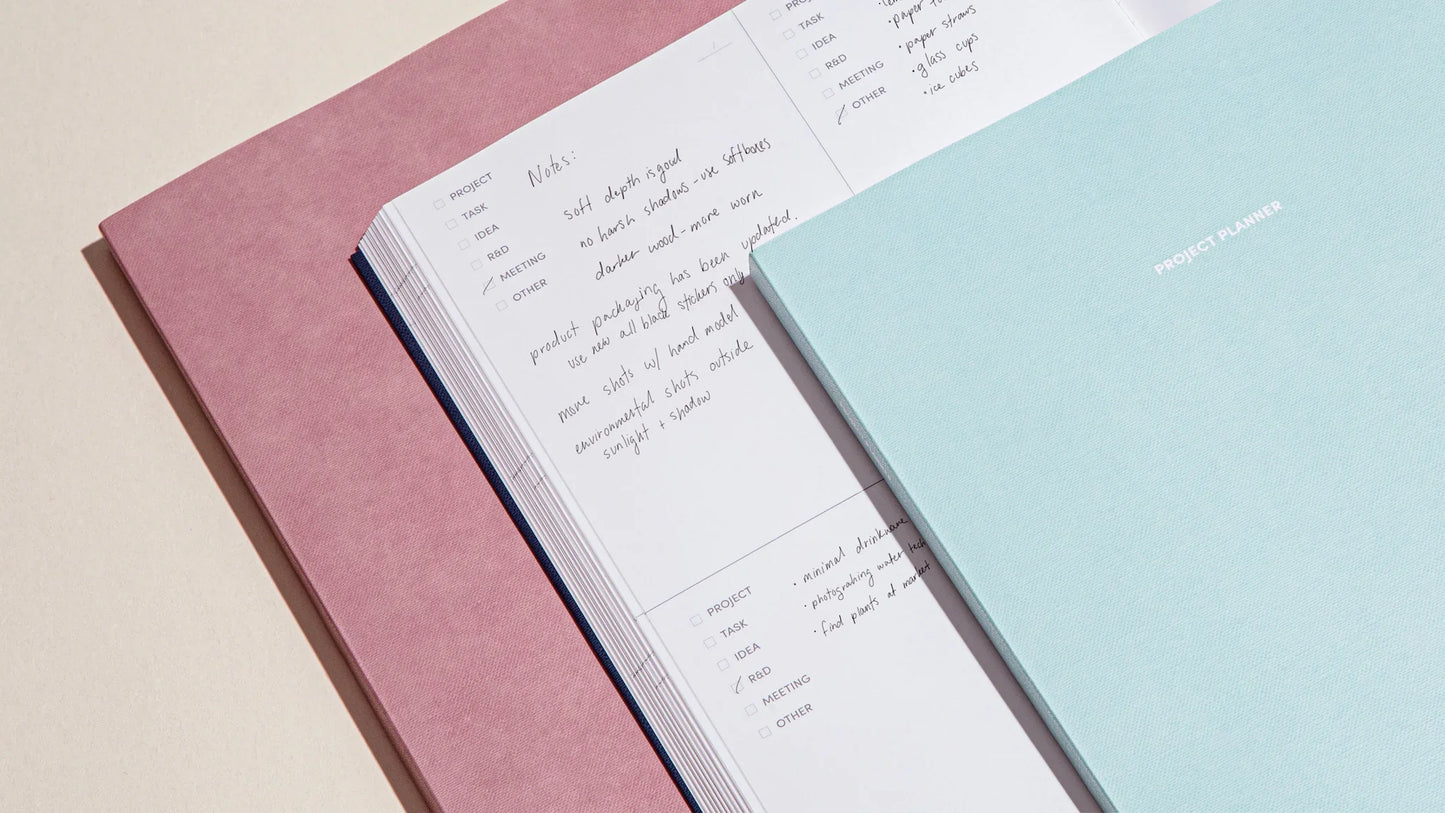 Project Planner in Light Blue