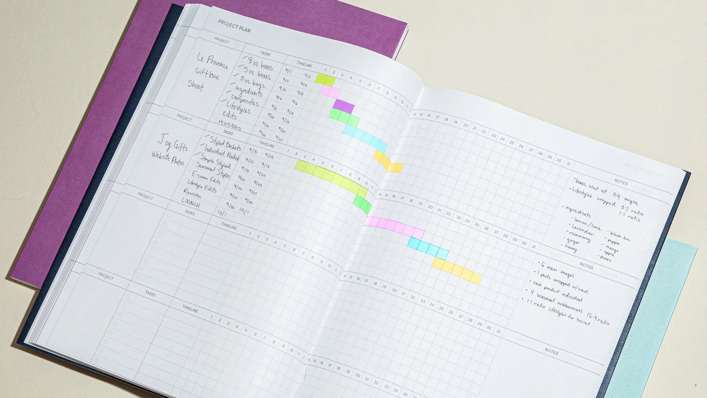 Project Planner in Light Blue